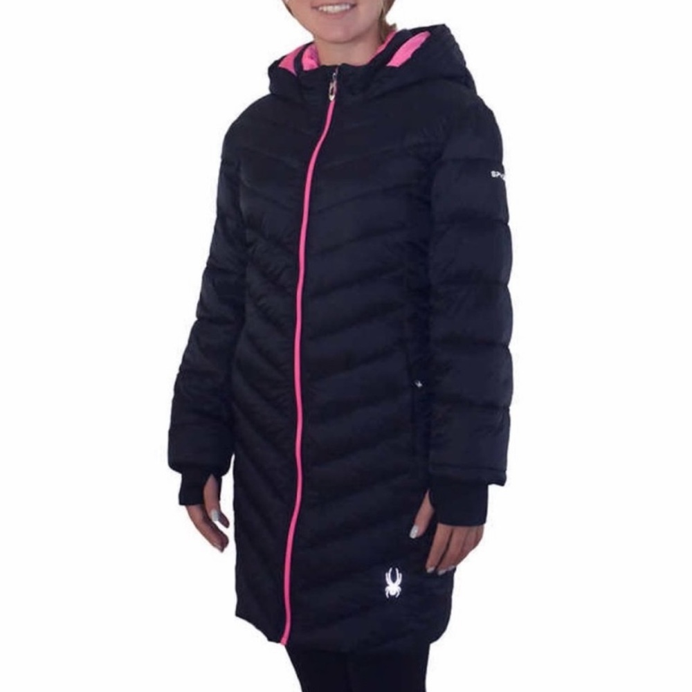 Spyder -  Girls’ Long Quilted Puffer Jacket